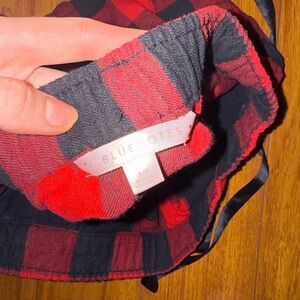 Bluenotes Red and Black Plaid Pajama Shorts